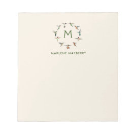 Personalisierter Hummingvogel Notizblock