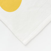 Personalisierter Hummingvogel und Blume Fleecedecke (Ecke)