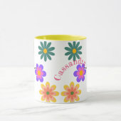 Personalisierter Hummingvogel und Blume Tasse (Zentrum)