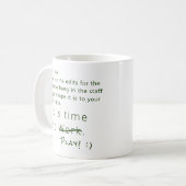 Personalisierter Humorer Office Work Play Boss, gr Kaffeetasse (Vorderseite Links)