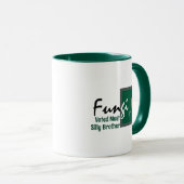 Personalisierter Humorischer Bruder, Pilzpilz Tasse (VorderseiteRechts)