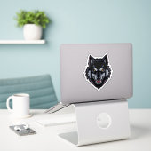 personalisierter Hund Aufkleber Benutzerdefinierte (Laptop auf Schreibtisch)