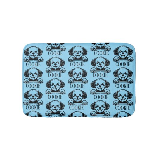 Personalisierter Hund Badematte (Vorderseite)