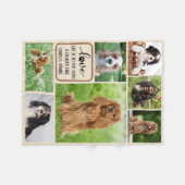 Personalisierter Hund, Cavalier King Charles Spani Fleecedecke (Vorderseite (Horizontal))