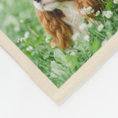 Personalisierter Hund, Cavalier King Charles Spani Fleecedecke (Ecke)