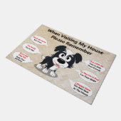 Personalisierter Hund Doormat Fußmatte (Schrägansicht)