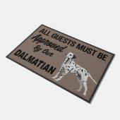 Personalisierter Hund Doormat, lustiger Hund Willk Fußmatte (Schrägansicht)
