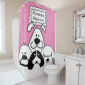Personalisierter Hund Duschvorhang (Beispiel)