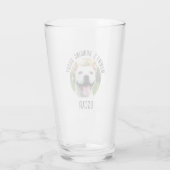 Personalisierter Hund Foto-Glass-Cup Glas (Rückseite)