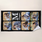 Personalisierter Hund Foto Strandtuch (Vorderseite)