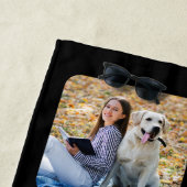 Personalisierter Hund Foto Strandtuch (Beispiel)
