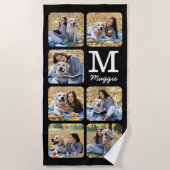 Personalisierter Hund Foto Strandtuch (Vorderseite)