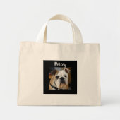 Personalisierter Hund Foto Tote Bag Mini Stoffbeutel (Vorne)