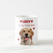 Personalisierter Hund Foto Valentinstag Tasse (Mittel)