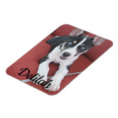 Personalisierter Hund | Foto von Haustieren Magnet (Linke Seite)