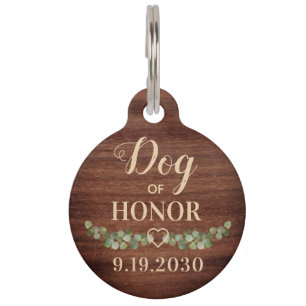 Personalisierter Hund für Ehrenbriefe Haustiermarke