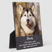 Personalisierter Hund für Erinnerungsfotos Fotoplatte (Seite)