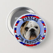 Personalisierter Hund für President Button (Vorne & Hinten)