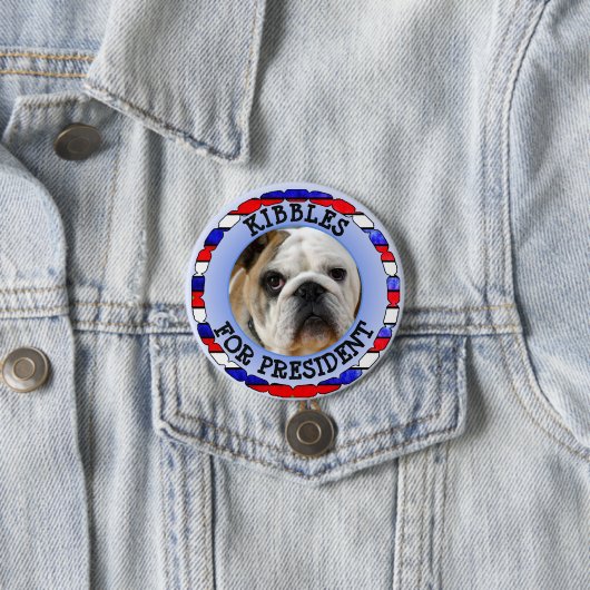 Personalisierter Hund für President Button (Beispiel)