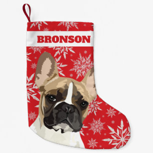 Personalisierter Hund   Geschenk für Pied Französi Kleiner Weihnachtsstrumpf