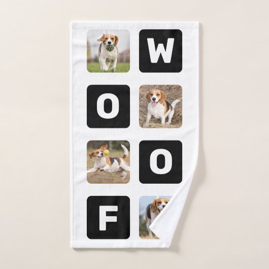 Personalisierter Hund-Hund-Lover-Fotolage Handtuch (Handtuch)