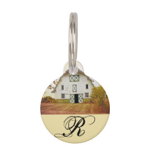 Personalisierter Hund ID Tag Sunset Stall Land Rus Haustiermarke