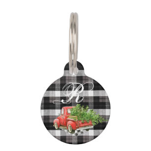 Personalisierter Hund-ID-Tag XMAS Truck Baffalo Ka Haustiermarke