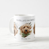 Personalisierter Hund Kaffeebecher Süßes Geschenk  Kaffeetasse (Vorderseite Links)