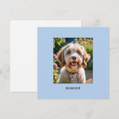 Personalisierter Hund Katze Foto Name Grüße Karte (Vorne/Hinten)