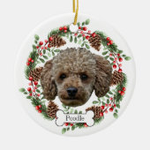 personalisierter Hund Keramik Ornament (Vorne)