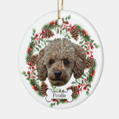 personalisierter Hund Keramik Ornament (Links)