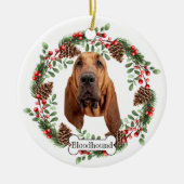 Personalisierter Hund Keramik Ornament (Vorne)