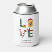 Personalisierter Hund LIEBE Weihnachtsfeiertag Dosenkühler (Kanne Rückseite)