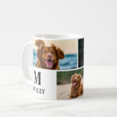 Personalisierter Hund Lover Foto Collage Pet Kaffeetasse (Vorderseite Links)