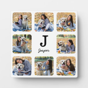 Personalisierter Hund Lover FotoCollage Fotoplatte
