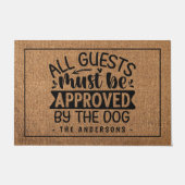 Personalisierter Hund Lover Fußmatte (Vorderseite)