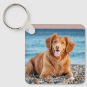 Personalisierter Hund Lover Keepake Pet Foto Schlüsselanhänger (Vorderseite)