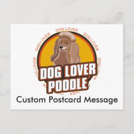 Personalisierter Hund Lover Poodle Hundezucht Postkarte