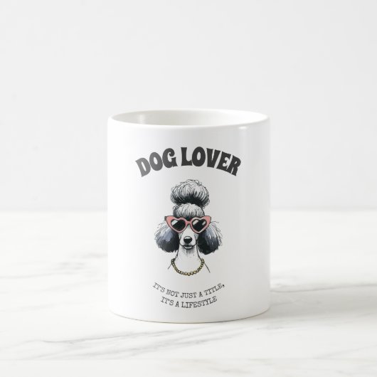 Personalisierter Hund Lover Tasse - Bearbeitbar Fu (Mittel)
