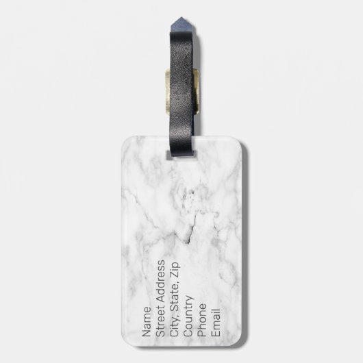 Personalisierter Hund Mama Rose Gold Paw Prints He Gepäckanhänger (Rückseite vertikal)