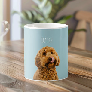 Personalisierter Hund mit Namen   Individuelles Ha Kaffeetasse
