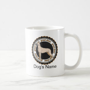 Personalisierter Hund mit viel Namen Kaffeetasse