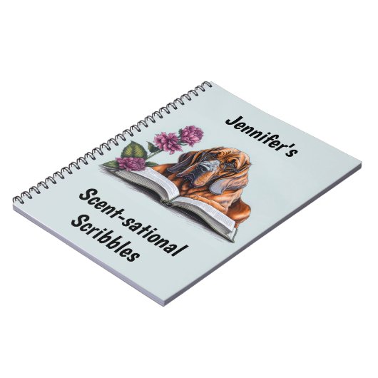 Personalisierter Hund Notizblock (Linke Seite)