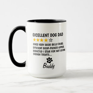 Personalisierter Hund Papa Becher, Exzellentes Hun Tasse