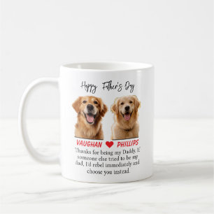 Personalisierter Hund Papa Becher Lustiger Vater Kaffeetasse