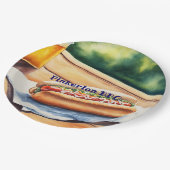 Personalisierter Hund Pappteller (Schrägansicht)