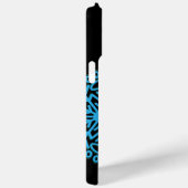 Personalisierter Hund Paw Snowflake Blue & Black Case-Mate iPhone Hülle (Rückseite / Rechts)