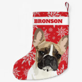 Personalisierter Hund| Pflaumengeschenk Kleiner Weihnachtsstrumpf (Rückseite)