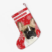 Personalisierter Hund| Pflaumengeschenk Kleiner Weihnachtsstrumpf (Rückseite (Hängend))