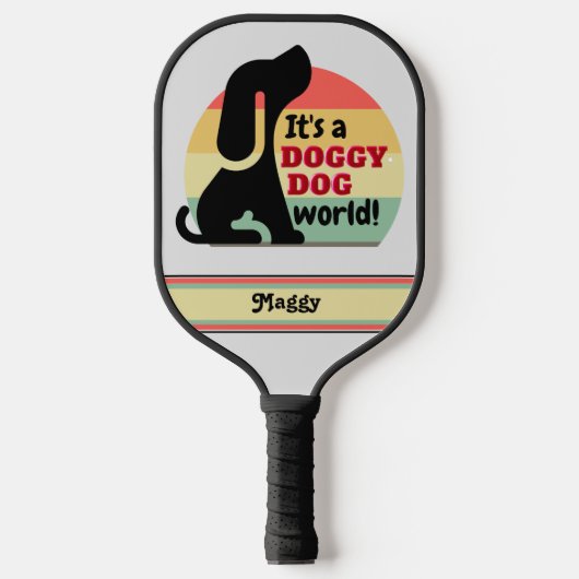 Personalisierter Hund Pickleball Schläger (Vorderseite)